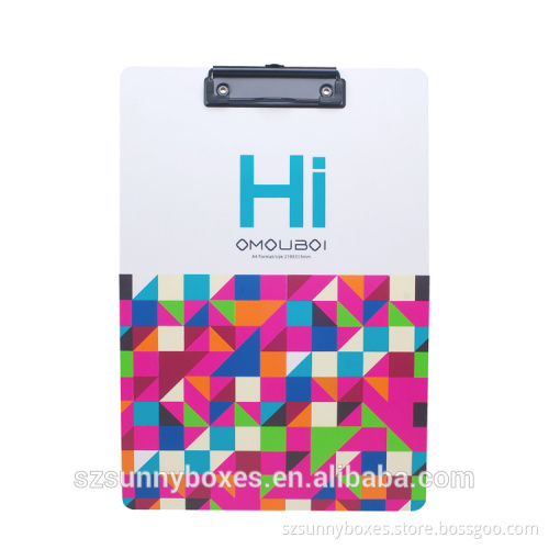 Eco-friendly PP Printed Hanging Menu File Clip Board